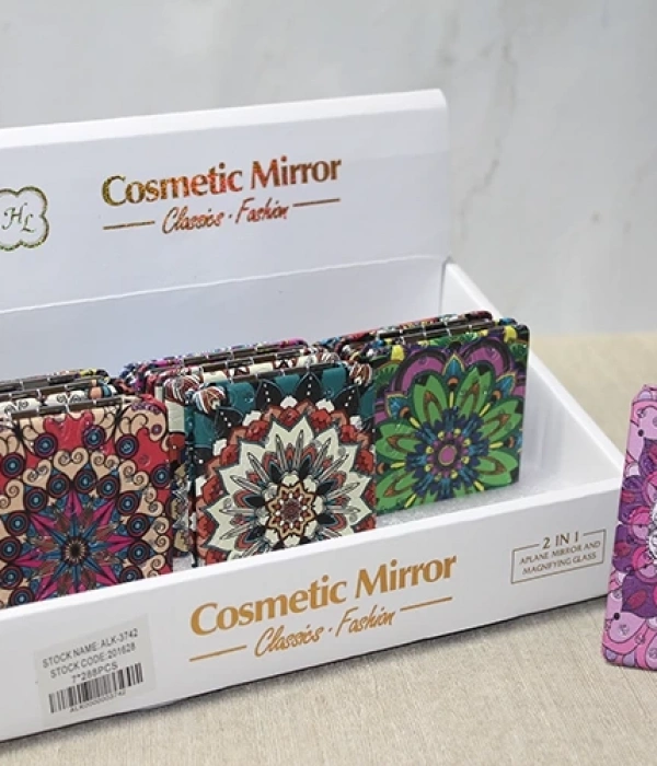 Taşlı El Aynası Dikdörtgen İnce Alk3742