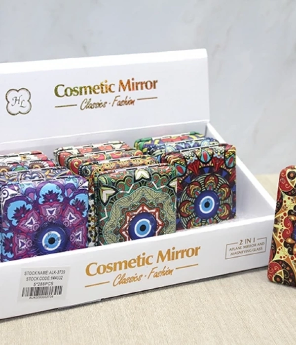 Taşlı El Aynası Dikdörtgen Kalın Alk3739