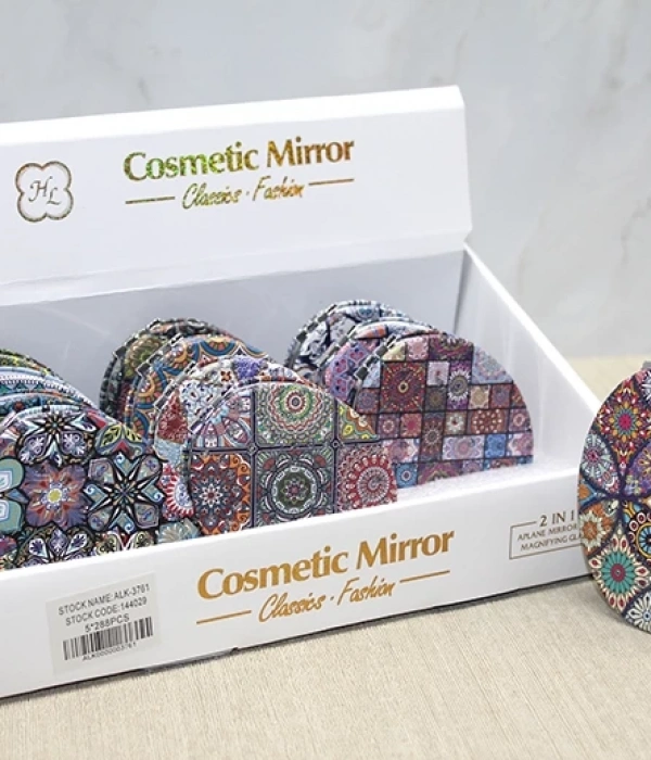 Taşlı El Aynası Oval İnce Alk3761