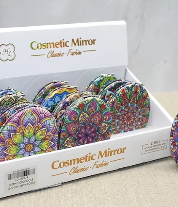 Taşlı El Aynası Oval İnce Alk3763