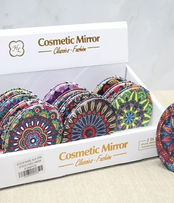 Taşlı El Aynası Oval İnce Alk3764