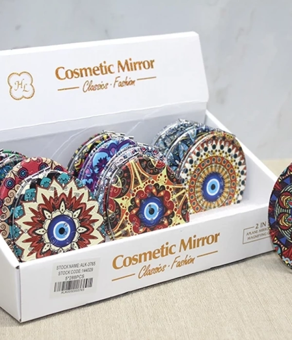 Taşlı El Aynası Oval İnce Alk3765