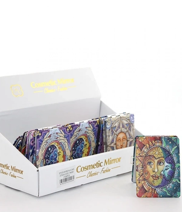 Taşlı İstanbul Tasarımı El Aynası İnce Alk2495