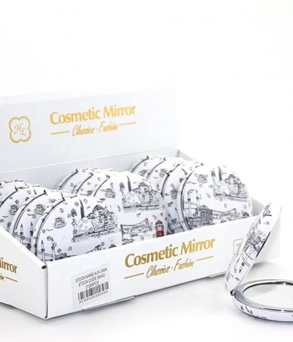 Taşlı İstanbul Tasarımı El Aynası Kalın Alk2494