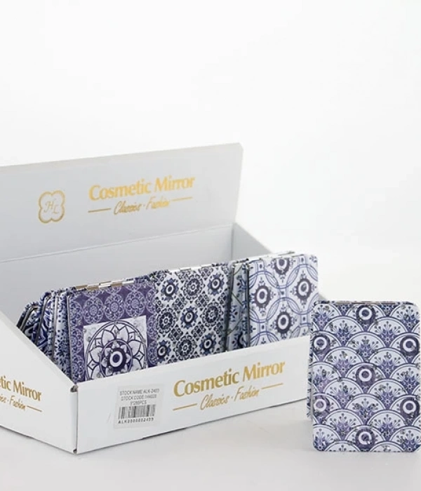 Taşlı Nazar Boncuklu El Aynası İnce Alk2499