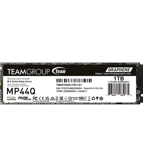 Team MP44Q 1TB Gen4x4 7400/6200MB/s NVMe PCIe M.2 SSD Disk (TM8FFD001T0C101)