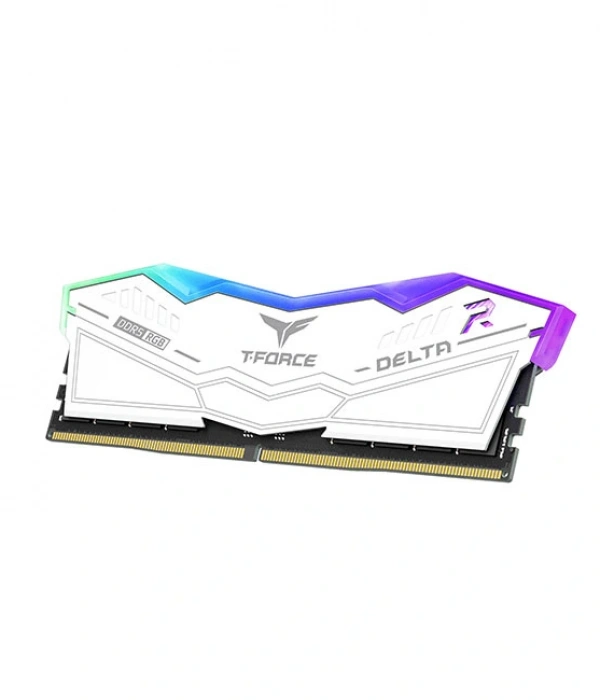 Team T-Force DELTA RGB White 32GB 2x16GB 6400Mhz DDR5 Gaming Ram CL40 (FF4D532G6400HC40BDC01)