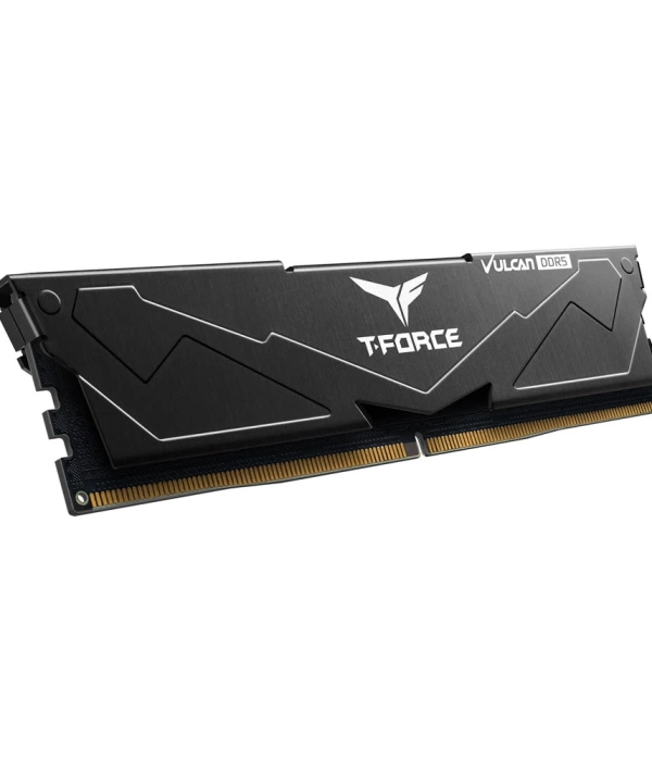 Team T-Force Vulcan Black 16GB 1x16GB 6000Mhz DDR5 CL38 Gaming Ram (FLBD516G6000HC38J01)