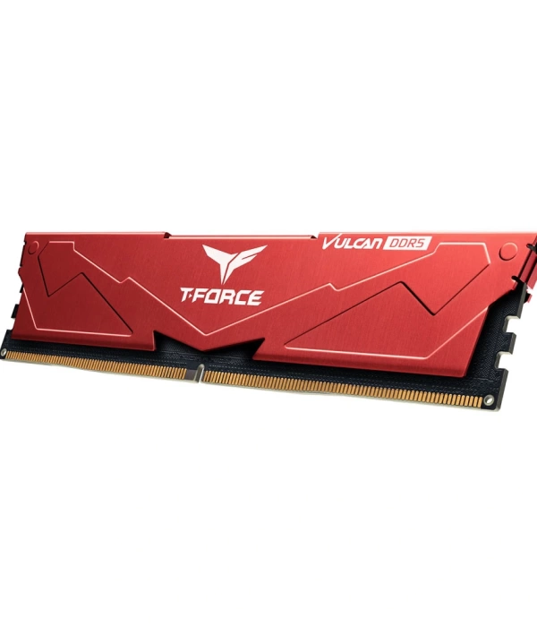 Team T-Force Vulcan Red 16GB 1x16GB 6000Mhz DDR5 CL38 Gaming Ram (FLRD516G6000HC38G01)