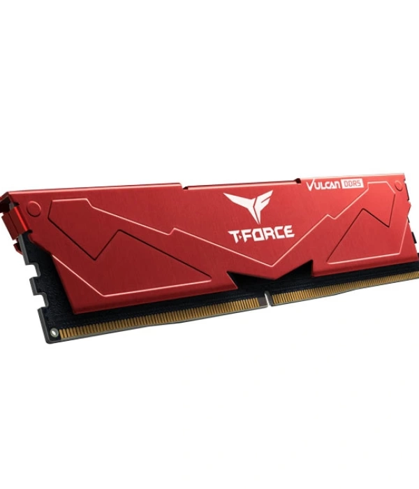 Team T-Force Vulcan Red 32GB 2x16GB 6400Mhz DDR5 Gaming Ram CL40 (FLRD532G6400HC40BDC01)