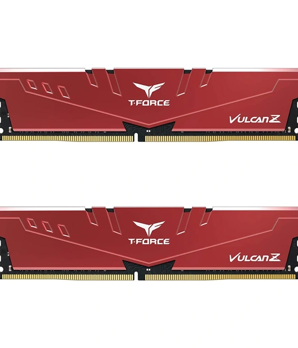 Team T-Force Vulcan Z Red 32GB 2x16GB 3200MHz CL16 DDR4 Gaming Ram (TLZRD432G3200HC16FDC01)