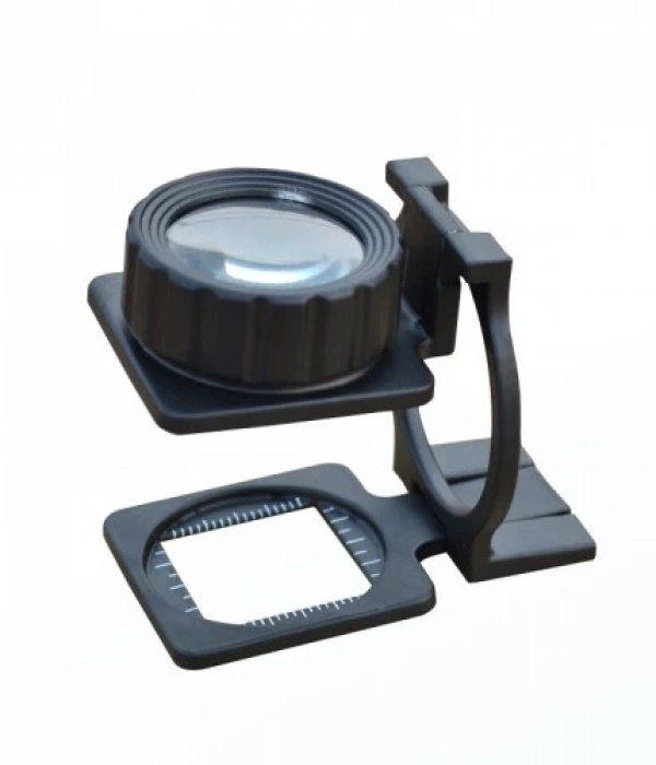 Tekstilciler Için  Kumaş Kontrolü Büyüteç,katlanan, Metal 15x Büyütme