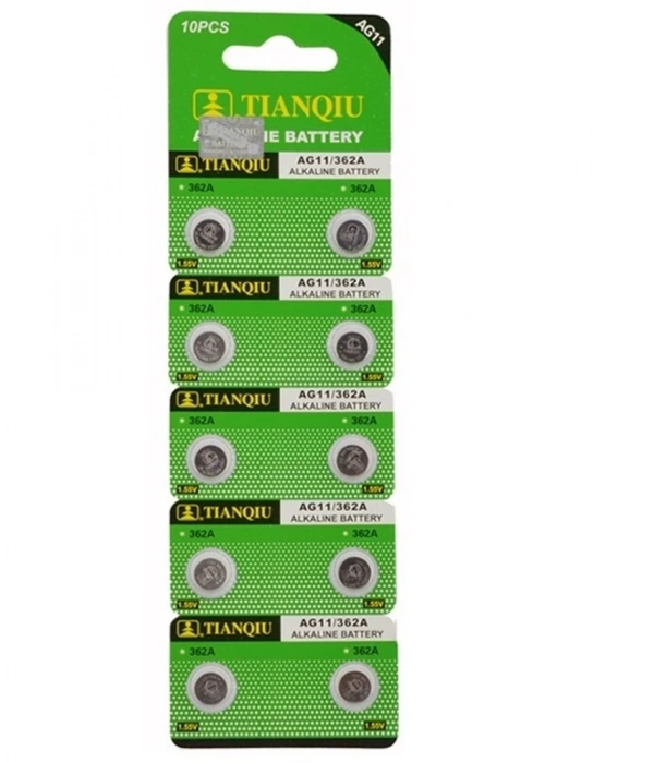 TıanQıu Ag11 Lr721/362 Alkalin 10lu Düğme Pil