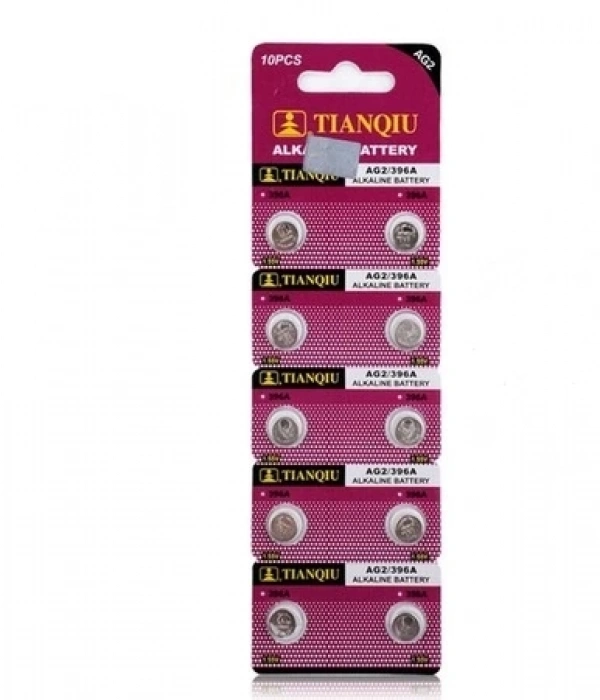 TıanQıu Ag2 Lr726/396 Alkalin 10lu Düğme Pil