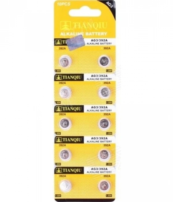 TıanQıu Ag3 Lr41/392 Alkalin 10lu Düğme Pil