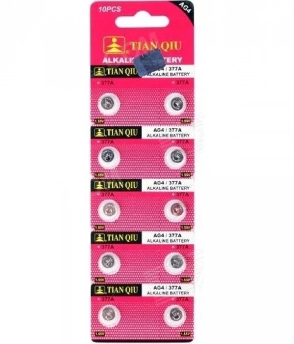 TıanQıu Ag4 Lr626/377 Alkalin 10lu Düğme Pil