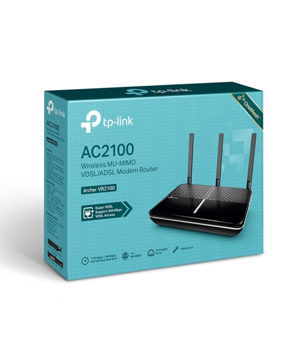 TP-LINK ARCHER VR2100 4PORT VDSL/ADSL 2100Mbps MODEM ROUTER