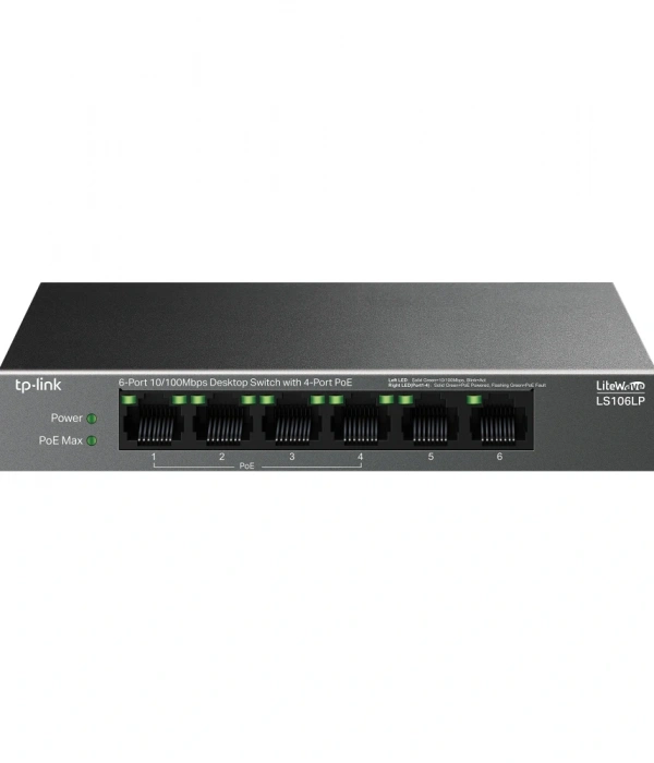 TP-LINK LS106LP 6 PORT 10/100 YÖNETİLEMEZ POE SWITCH