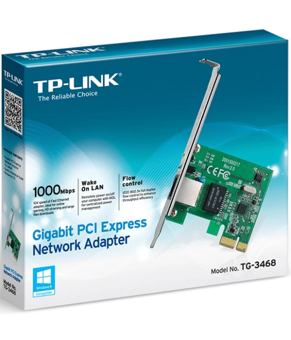 TP-LINK TG-3468 GIGABIT PCI EXPRESS ETHERNET KARTI