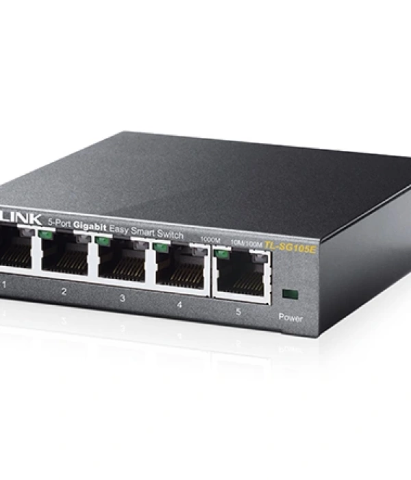 TP-LINK TL-SG105E 5PORT 10/100/1000 YÖNETİLEBİLİR SWITCH