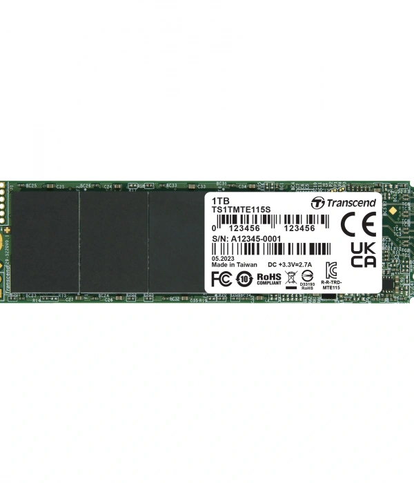 Transcend 115S 1TB 3200/2000MB/s NVMe M.2 SSD Disk (TS1TMTE115S)