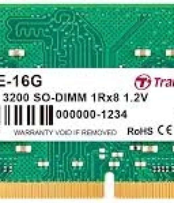 Transcend 16GB(1x16GB) 3200Mhz SODIMM CL22 DDR4 Notebook Ram (JM3200HSE-16G)