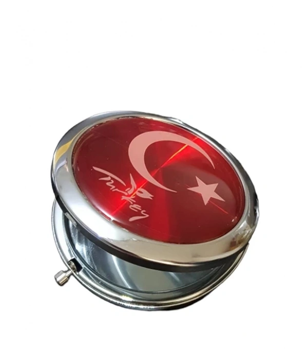 Türk Bayraklı El Aynası St00162