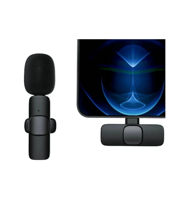 Type-c Girişli Telefon Uyumlu Wireless Youtube Facebook Tiktok Yayın Kablosuz Yaka Mikrofonu