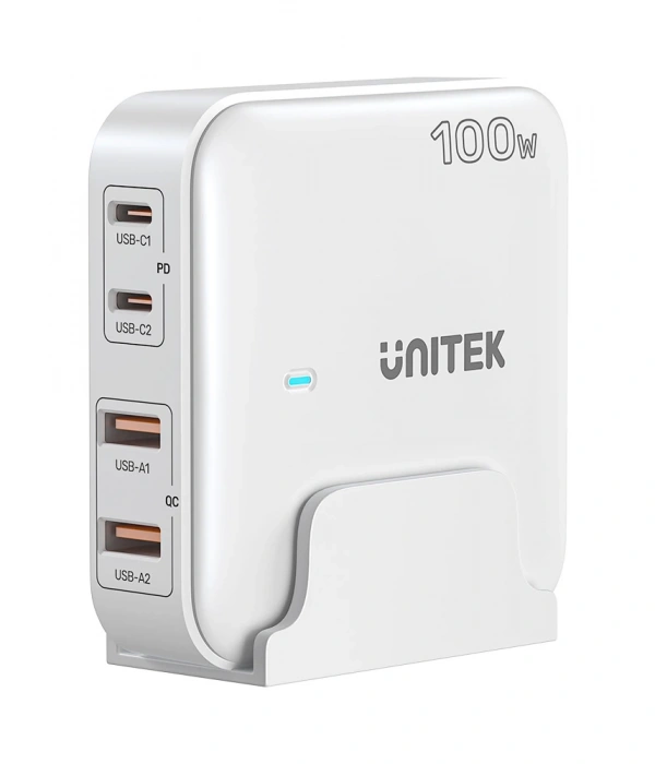 Unitek 100W Masaüstü GAN Şarjİstasyon Beyaz (P1229AWH)