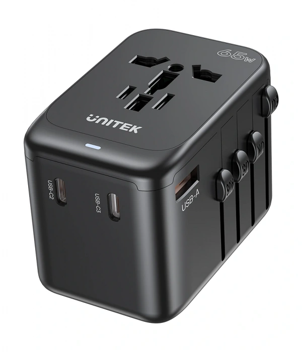 Unitek 65W Universal Travel Adaptör (P1122ABK01)