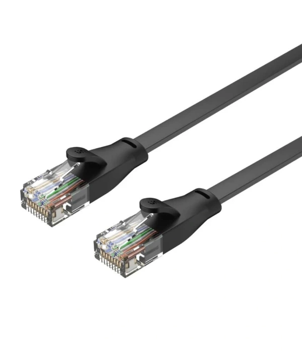UNITEK CAT6 PATCH KABLO 1MT FLAT 1GBPS, SİYAH (C1809GBK)