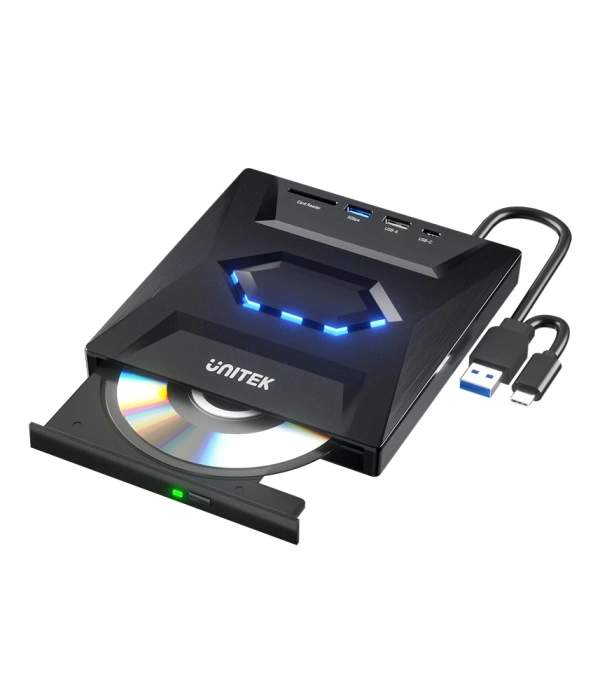 UNITEK HARİCİ DVD-RW TYPE-C/A+5in1 DOCK STATION (T1037A01)