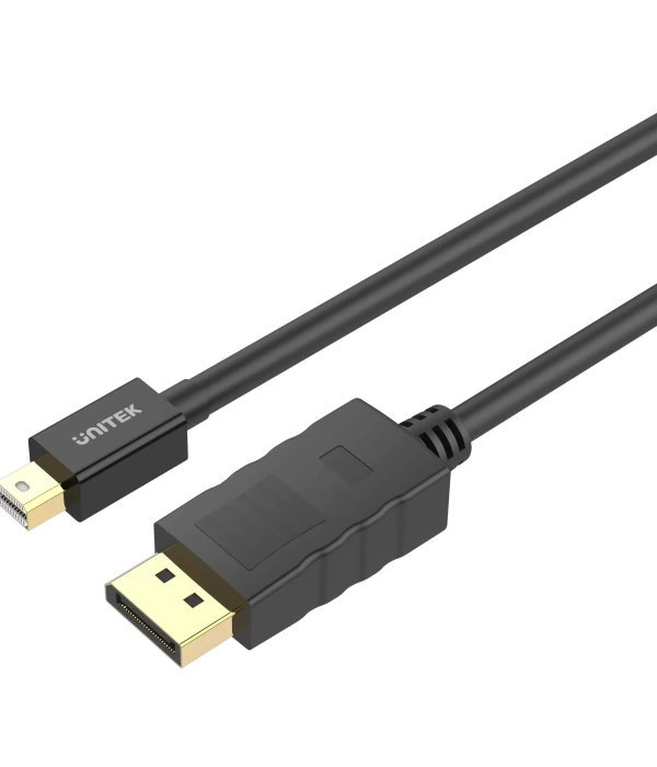 UNITEK MINI DISPLAYPORT TO DISPLAYPORT KABLO 2MT 4K&60Hz (Y-C611BK)
