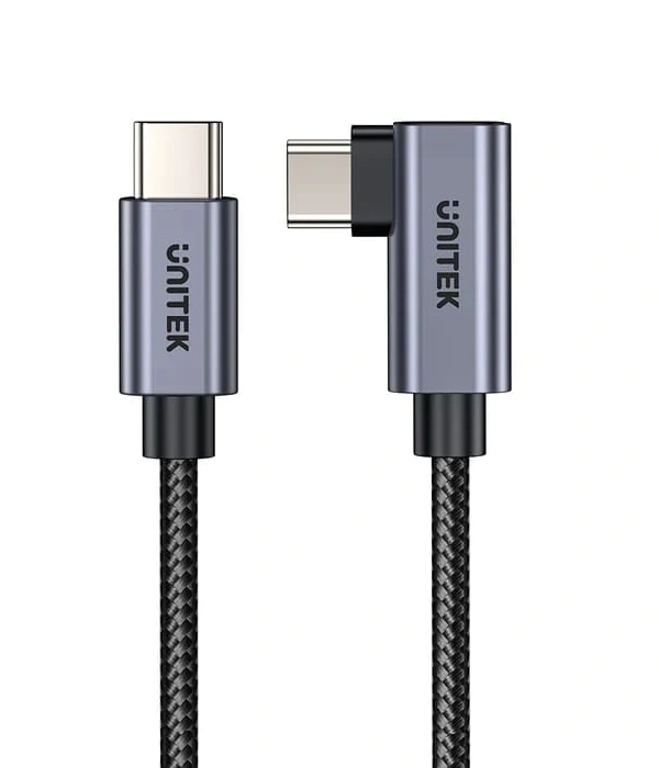UNITEK TYPE-C HIZLI ŞARJ KABLOSU 90 DERECE 3 METRE 100W (C14123BK-3M)