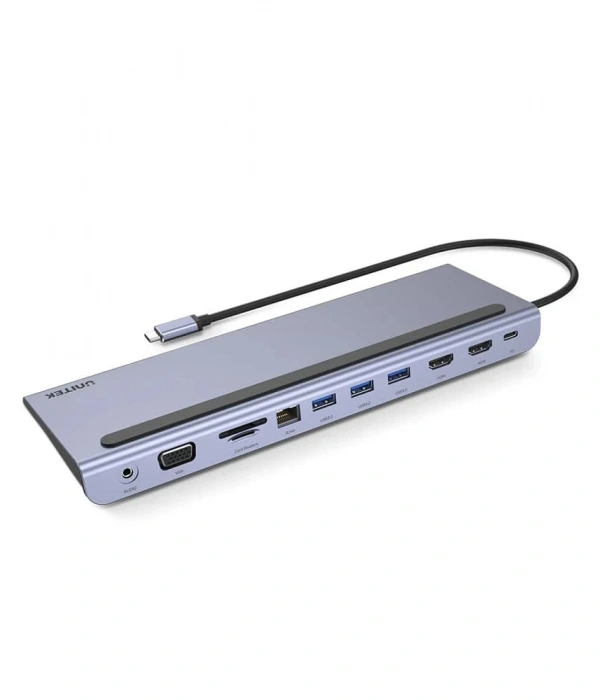 UNITEK USB-C 11in1 UNIVERSAL DOCKING STATION MST DESTEKLİ  (D1022B)