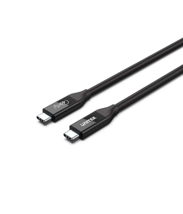UNITEK USB4 THUNDERBOLT KABLO 0.8MT 40GBPS, 8K&60Hz,100W (C14100BK-0.8M)