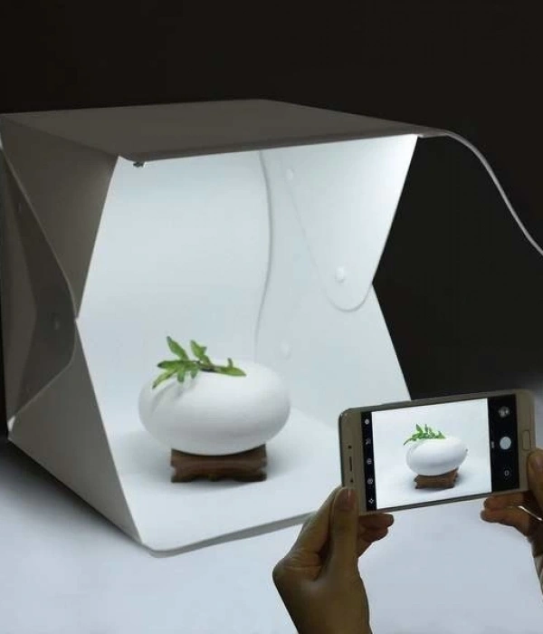 Ürün Çekim Çadırı Mini Fon Fotoğraf Stüdyosu Ledli Işık Perdesi