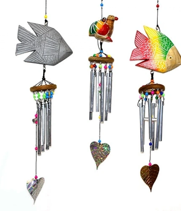 Üstü Ahşap Altı Metallı Rüzgar Çanı No:1/1