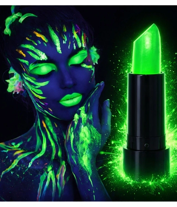 Uv Neon Yeşil Ruj – Karanlıkta Parlayan Makyaj Boyası