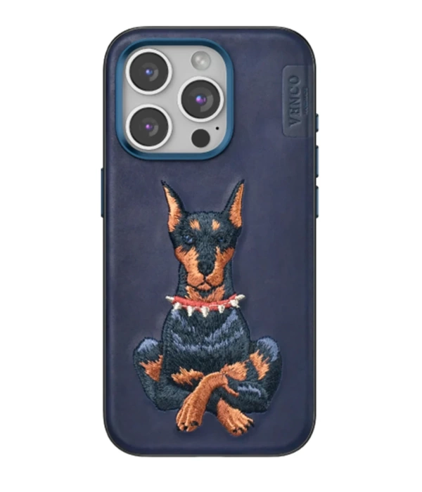 Venco iPhone 15 Pro Max Perma Desenli Kapak - Lacivert