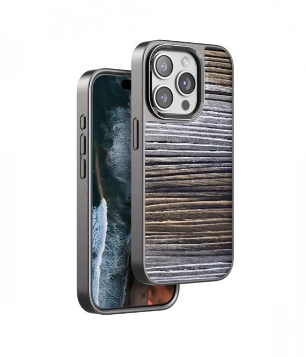 Venco iPhone 15 Pro Max Wave Kapak - Sarı