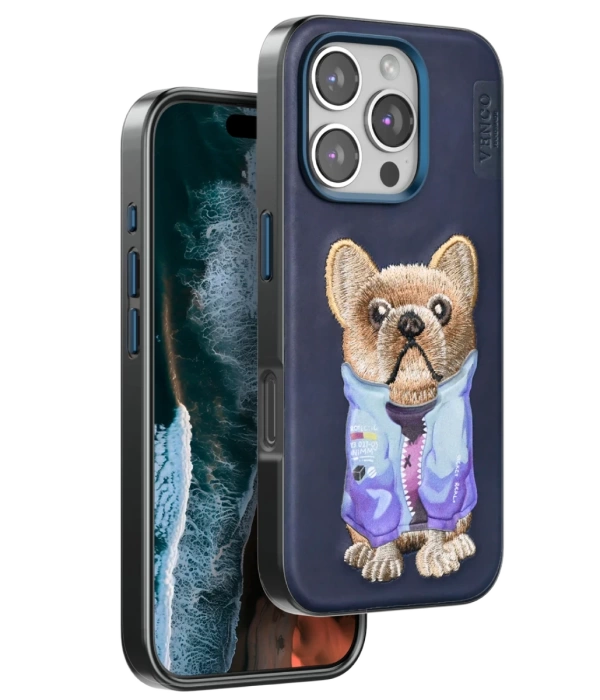 Venco iPhone 16 Pro Max Cute Desenli Kapak - Lacivert