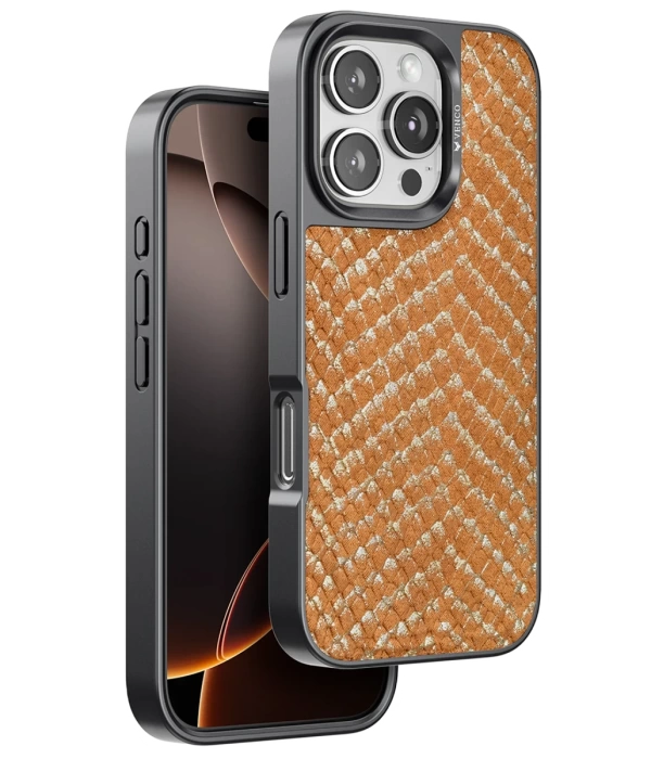 Venco iPhone 16 Pro Max Viper Kapak - Kahverengi