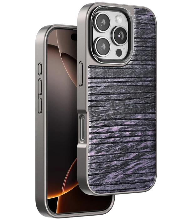 Venco iPhone 16 Pro Max Wave Kapak - Derin Mor