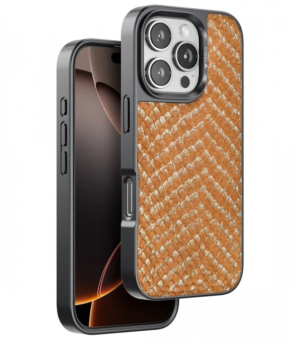 Venco iPhone 16 Pro Viper Kapak - Kahverengi