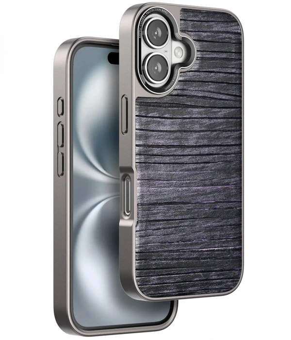 Venco iPhone 16 Wave Kapak - Derin Mor
