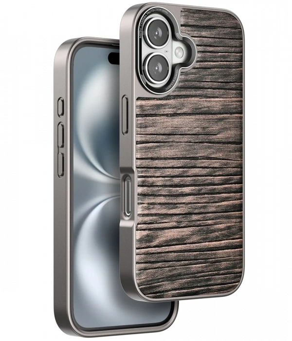 Venco iPhone 16 Wave Kapak - Kahverengi