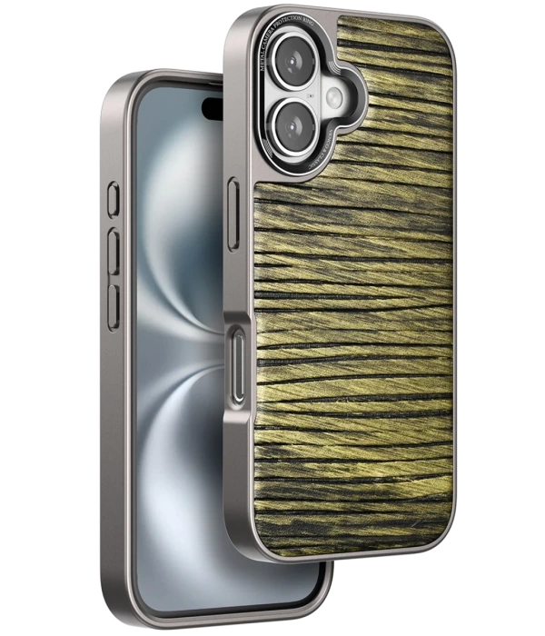 Venco iPhone 16 Wave Kapak - Koyu Kahve