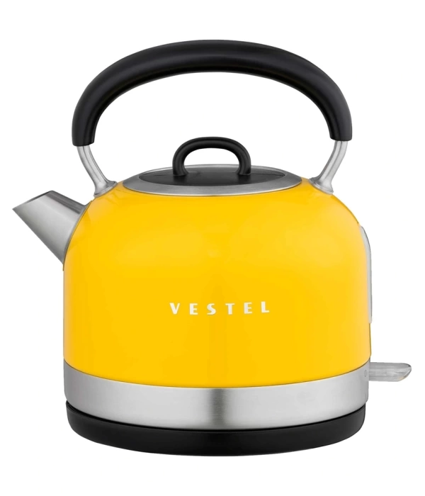 VESTEL RETRO SARI 2200 W 1.7 LT CELIK KETTLE