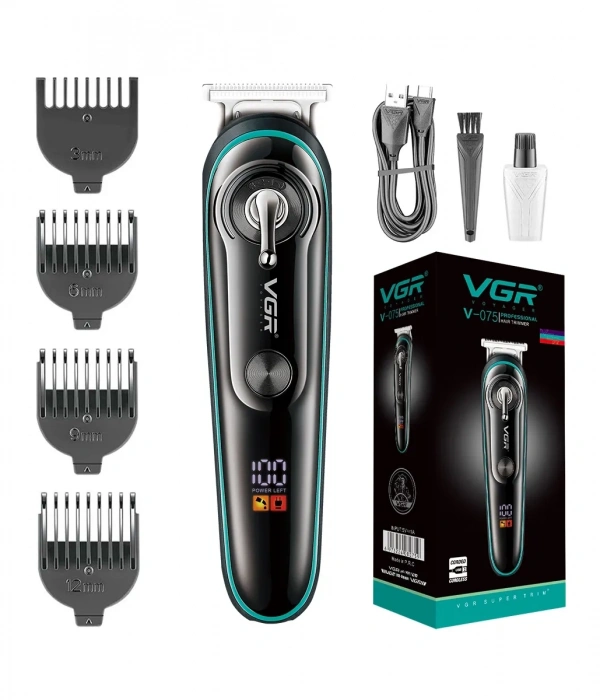 Vgr V-075 T Bıçak Sıfır Kesim Lcd Ekran Şarjlı Tıraş Makinesi